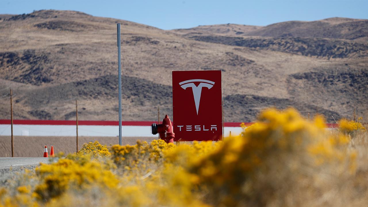 Tesla stock up after dropping over 20 percent from record close 