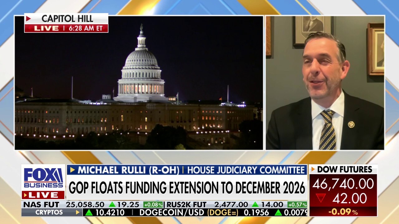 Rep. Michael Rulli, R-Ohio, discusses the government shutdown and the drop in gas prices on 'Mornings with Maria.'