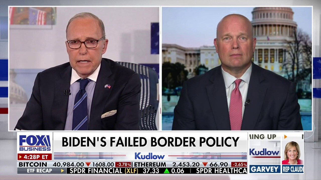 There needs to be a political will to stop border crisis: Matt Whitaker