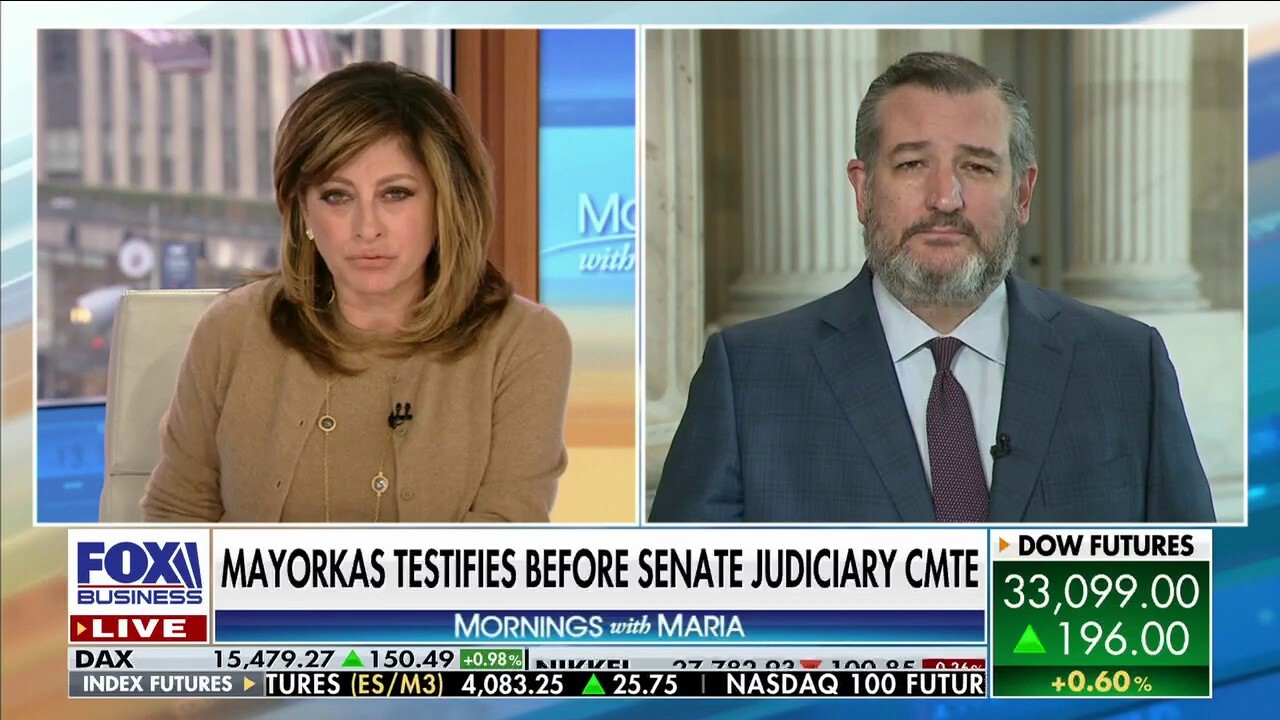 Senator Ted Cruz, R-Texas, rips Biden for his economic policies that are hurting American jobs, and slams U.S. Secretary of Homeland Security Alejandro Mayorkas for his incompetency at the border.