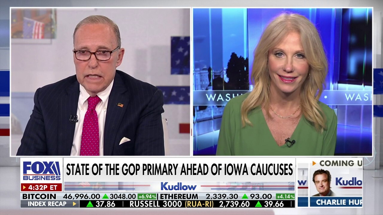 Former Trump counselor Kellyanne Conway reveals why former President Trump is ahead in the polls on 'Kudlow.'