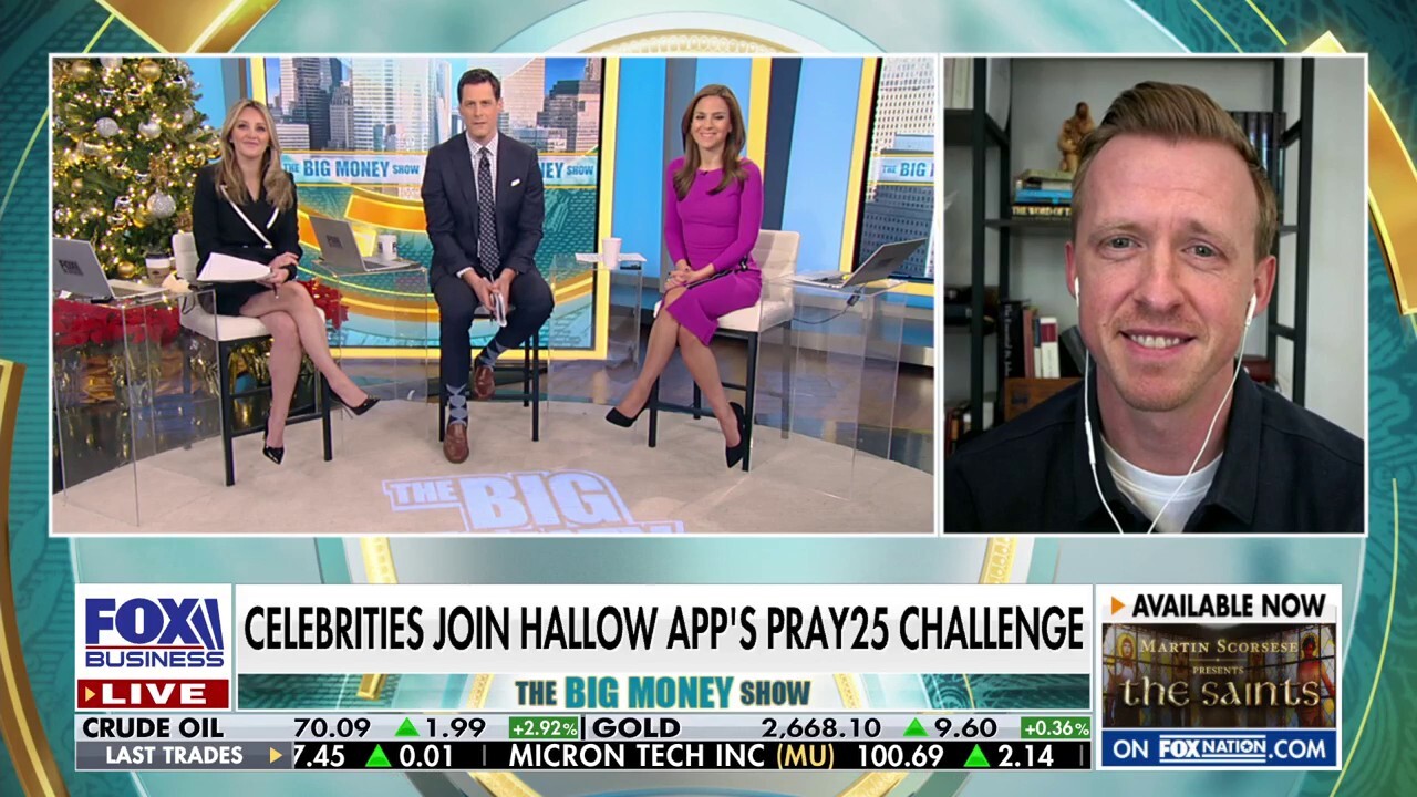 Hallow CEO Alex Jones joins 'The Big Money Show' to discuss the surge in Bible sales for first-time buyers and Hallow app releasing its Pray25 advent challenge.