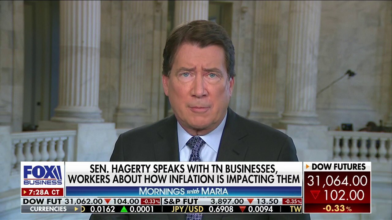 Sen. Bill Hagerty, R-Tenn., slams President Biden’s economic policy and inflationary student loan handout which has increased financial stress on middle-class Americans.