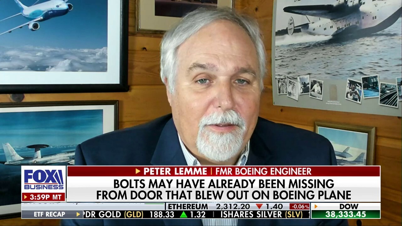 Aviation expert Peter Lemme discusses reports an Alaska Airlines plane was missing some bolts when it left a Boeing factory on ‘The Evening Edit.’