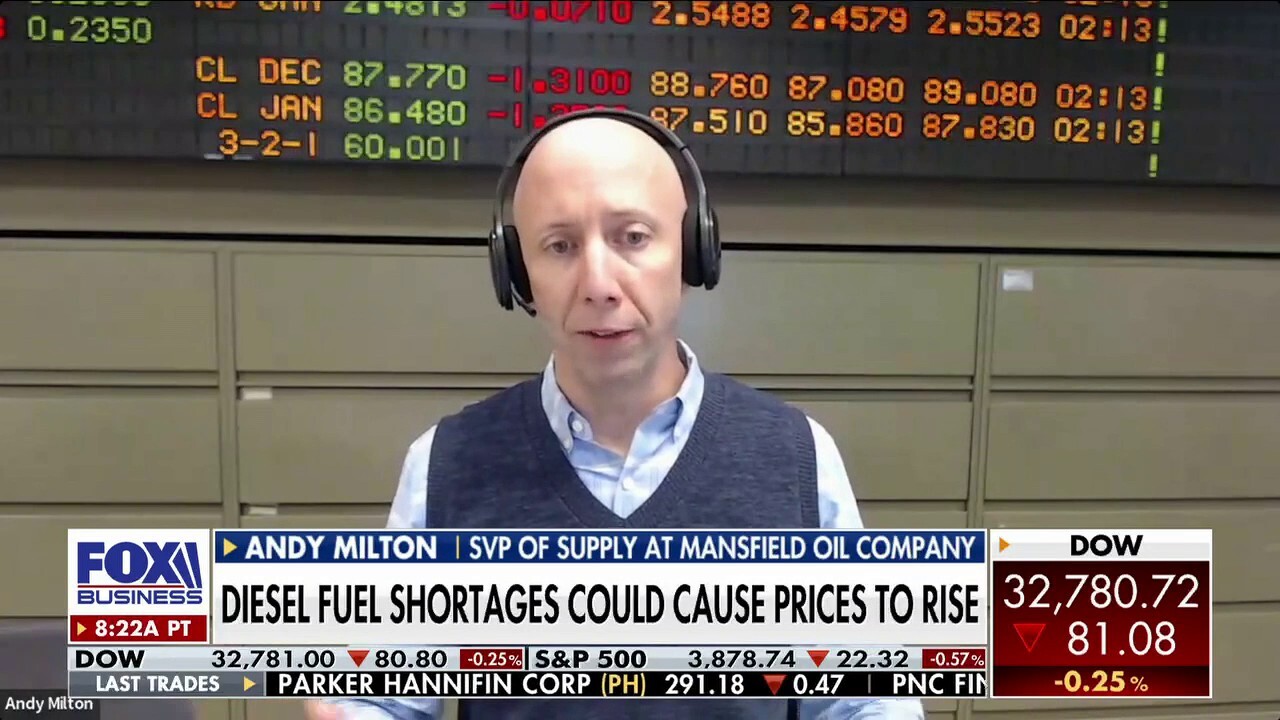 Mansfield Oil Company Senior Vice President of Supply Andy Milton connects federal oil refinery closures to a growing diesel fuel shortage.