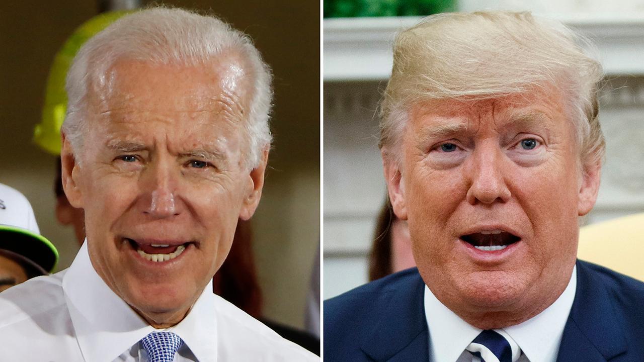 Trump, Biden trade barbs over blue collar workers