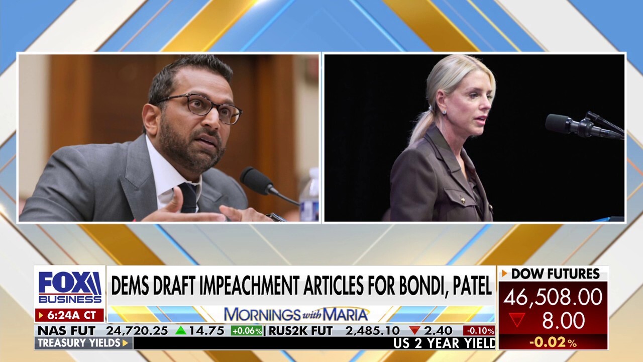 Texas Democrat files impeachment articles targeting Pam Bondi, Kash Patel