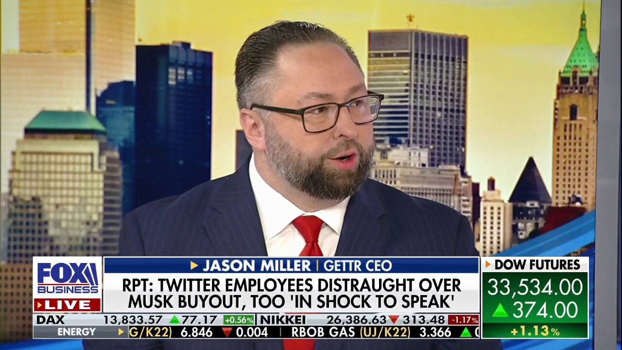 GETTR CEO Jason Miller cautions that Elon Musk’s policy changes at Twitter won’t take place until the deal is complete in six months.