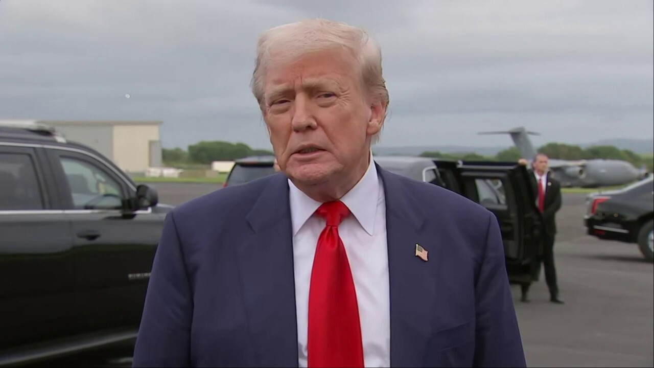 Aberdeen, Scotland is the "oil capital of Europe," Trump explained after touching down in the country. He’ll also be visiting Turnberry and meeting with EU President Ursula von der Leyen and British PM Keir Starmer. 