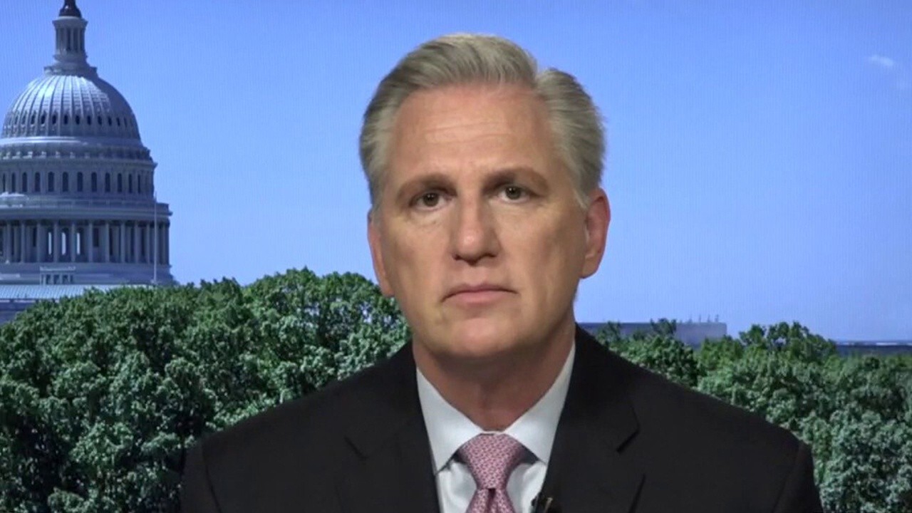 House Minority Leader Kevin McCarthy on Vice President Kamala Harris’ planned border trip, U.S.-China relations, 2022 elections, the American economy and spending under President Biden. 