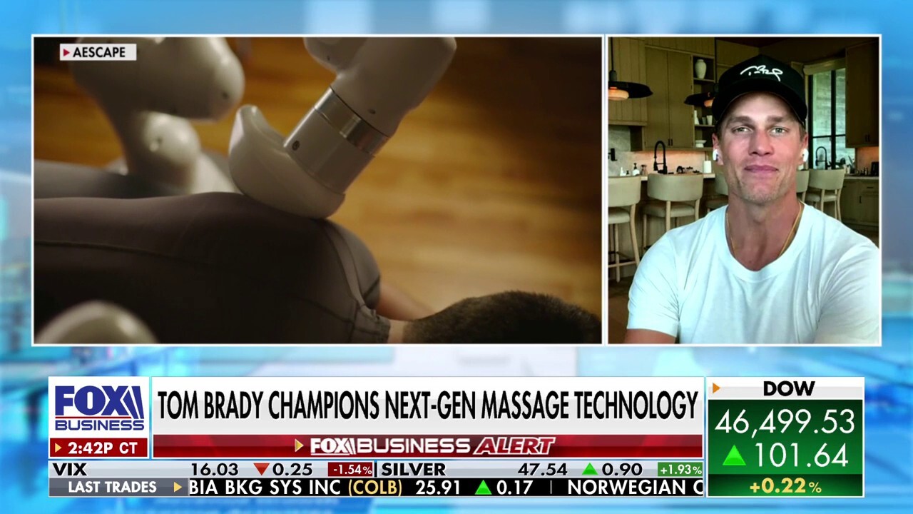 Seven-time Super Bowl champion Tom Brady and Aescape CEO Eric Litman discuss the NFL star’s partnership with next-generation AI massage technology on ‘The Claman Countdown.’