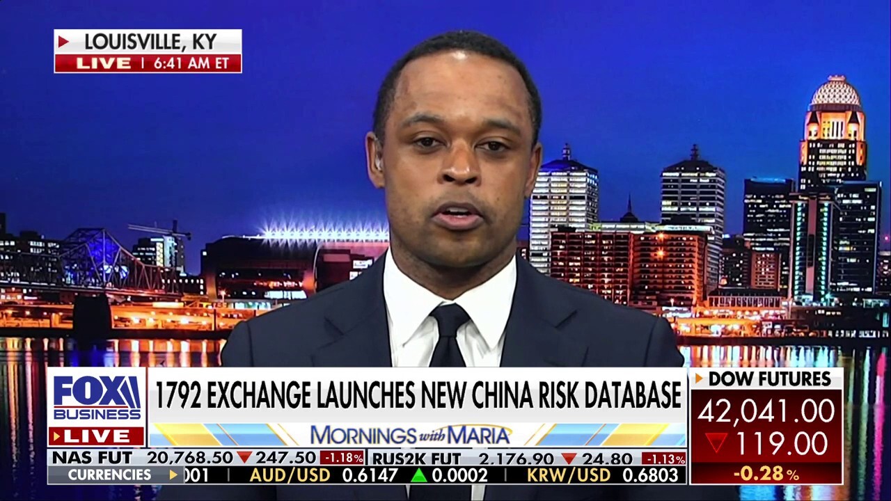 1792 Exchange CEO and former Kentucky Attorney General Daniel Cameron details a new China risk database and reacts to 'iconic brands' scaling back on their DEI initiatives.