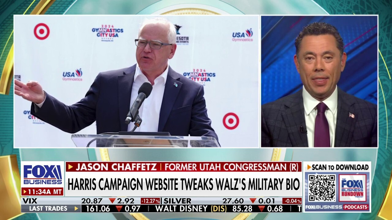 Tim Walz showed a 'total lack of integrity' by embellishing military record: Jason Chaffe