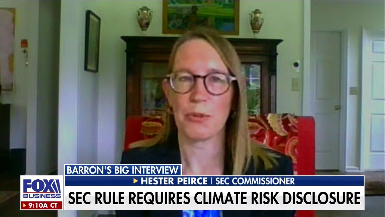 SEC Commissioner Hester Peirce joins ‘Barron’s Roundtable’ to discuss several issues facing the commission and potential actions, effects of decisions surrounding climate disclosures, crypto regulation and commission-free trading.