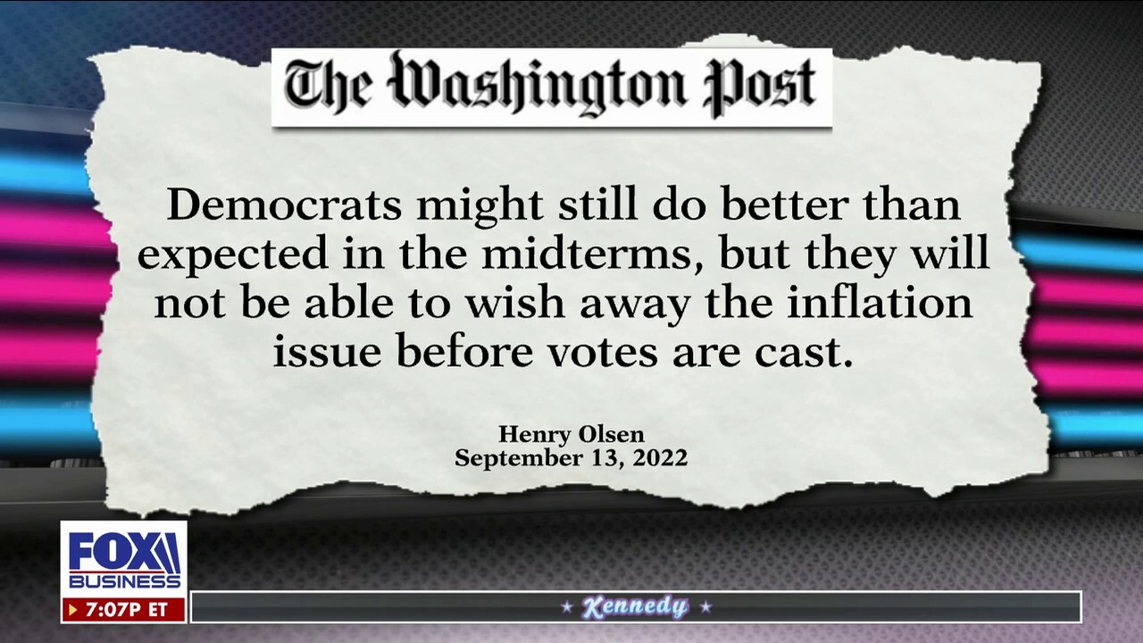 Washington Post op-ed says Dems can't 'wish away' inflation