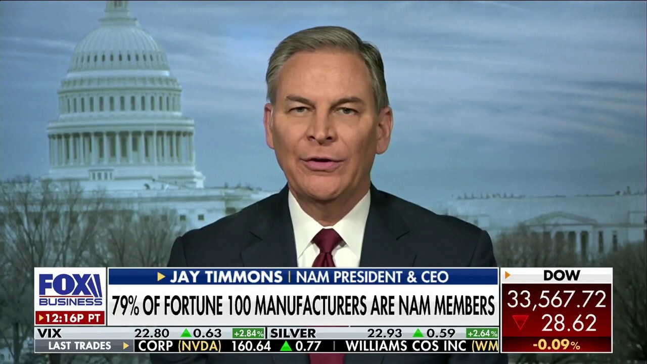 National Association of Manufacturers CEO Jay Timmons discusses how Washington lawmakers can help bring manufacturing back to America on 'The Claman Countdown.'