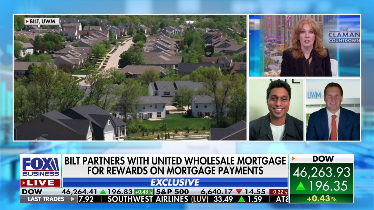 Bilt CEO Ankur Jain and United Wholesale Mortgage CEO Mat Ishbia discuss their new partnership that lets homeowners earn rewards for mortgage payments on ‘The Claman Countdown.’