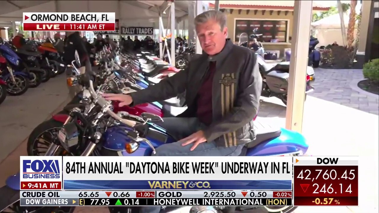 FOX Business’ Ashley Webster reports from Ormond Beach, Fla., during Daytona Bike Week to discuss the motorcycle industry.