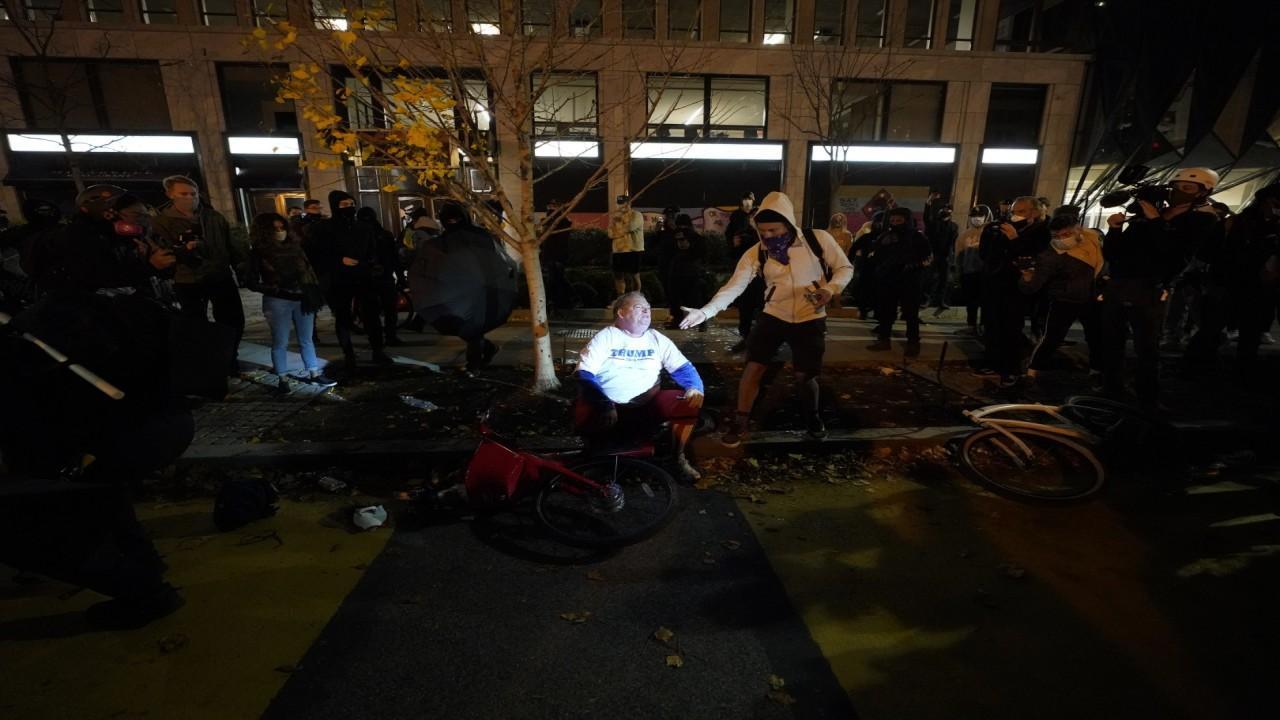 How can violence, attacks against Trump supporters be stopped?