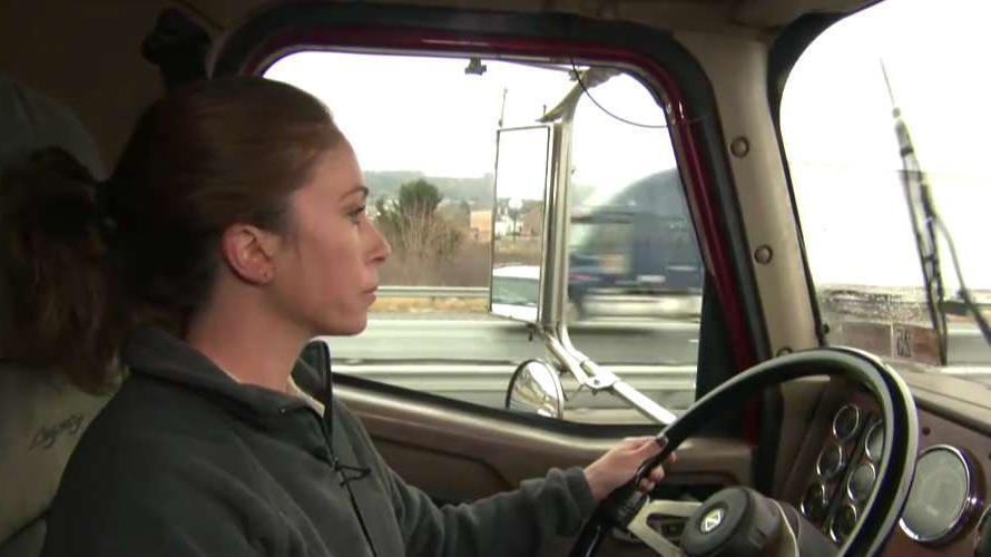 Female truck driver: It's a great career 