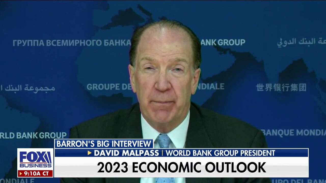 David Malpass shares his economic outlook for 2023: 'Sharp deterioration and it may be long lasting'