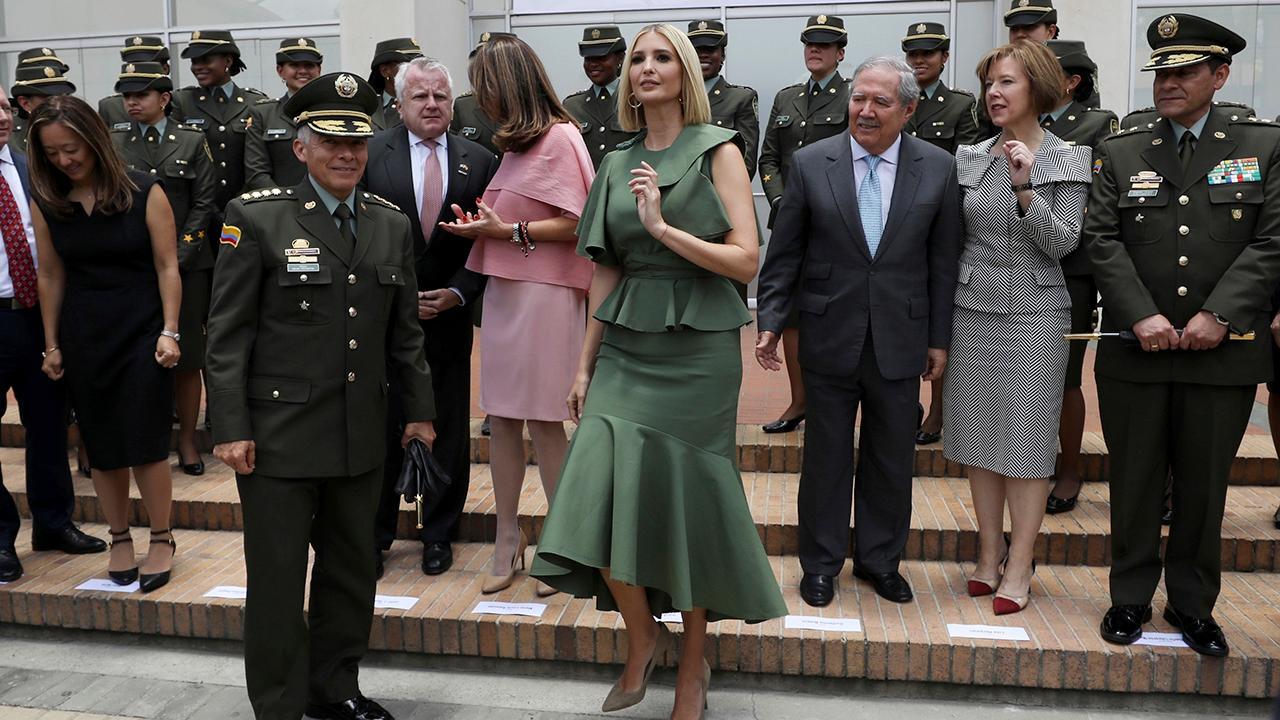 Ivanka Trump visits Venezuelan migrant camp in Colombia