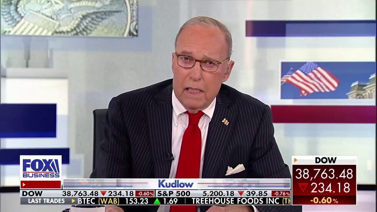 FOX Business host Larry Kudlow shreds the vice president's 2024 agenda as Americans voice their economic fears on 'Kudlow.'