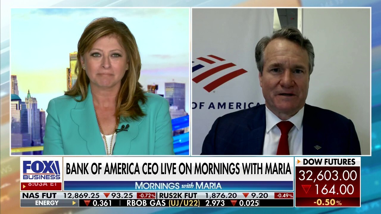 Bank of America Chairman and CEO Brian Moynihan joined 'Mornings with Maria' to discuss how consumers are coping with the recession as inflation continues. 