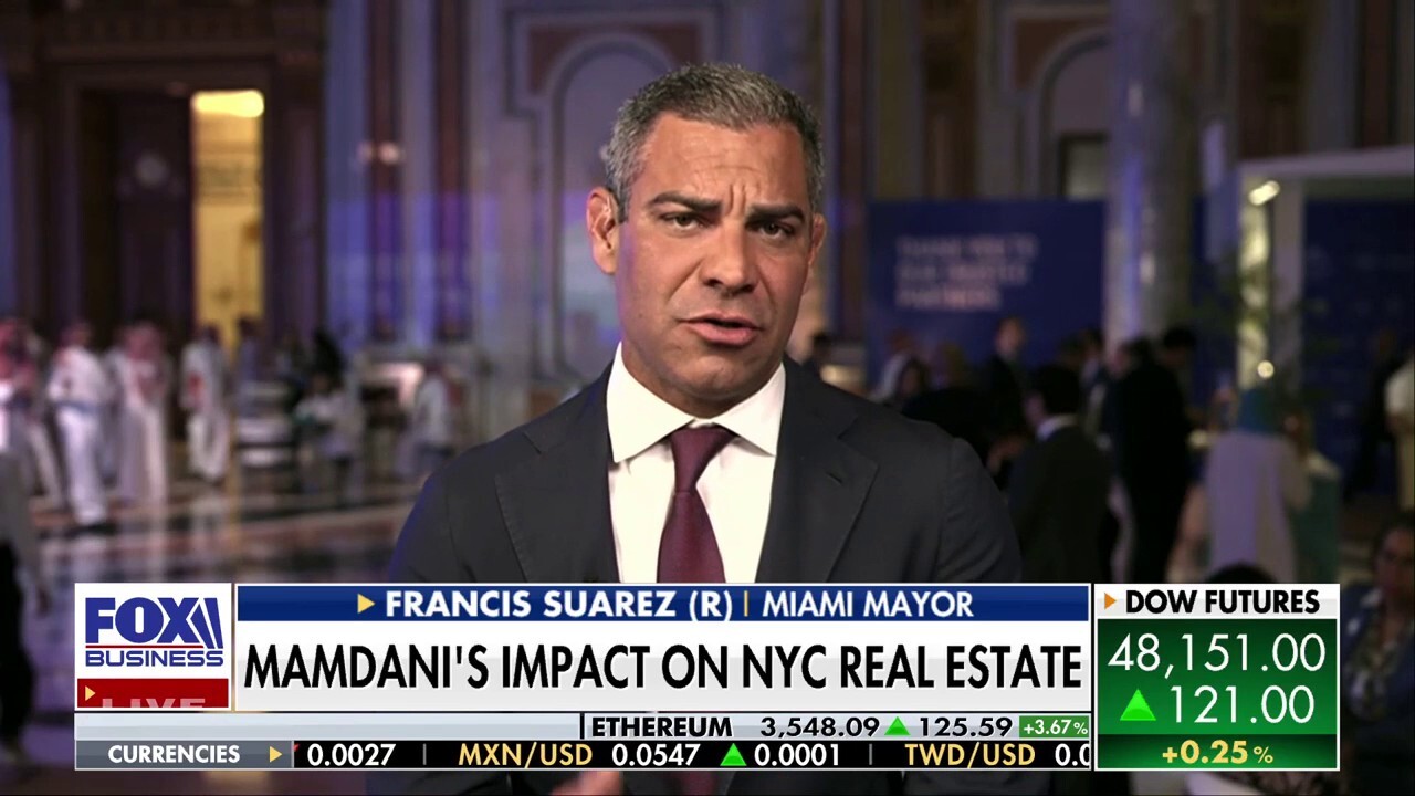 Miami Mayor Francis Suarez discusses how New York’s high taxes and left-wing policies are driving wealthy residents to Florida and fueling record growth in Miami’s booming economy.