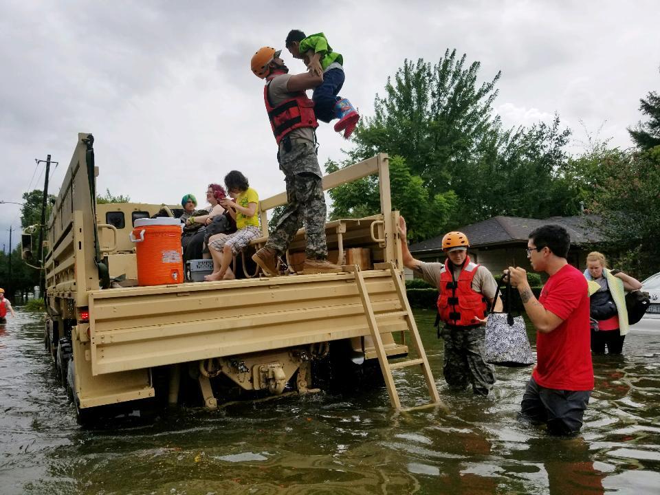 Volunteers offer outpouring of support to Hurricane Harvey survivors