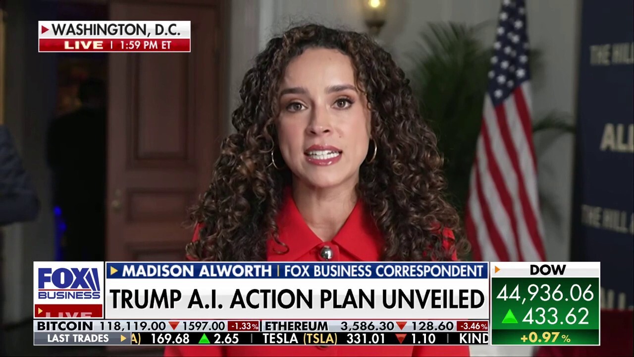 FOX Business correspondent Madison Alworth explains the three parts of President Donald Trump’s artificial intelligence action plan on ‘The Big Money Show.’