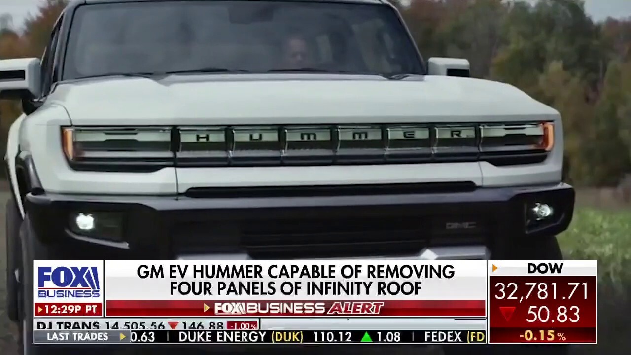 Liz Claman takes a spin in the new GMC Hummer EV