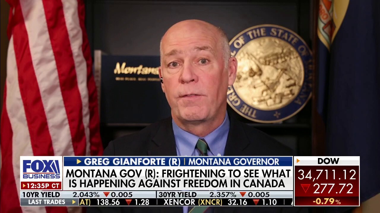 Canadian trucker protest: ‘Frightening’ to see what’s happening against freedom, Montana governor says
