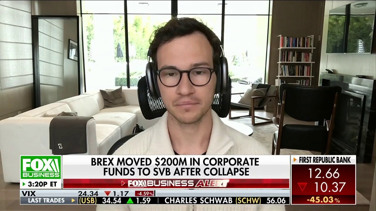 Brex co-CEO and founder Henrique Dubugras explains why he moved $200M in corporate funds to SVB after the collapse on 'The Claman Countdown.'