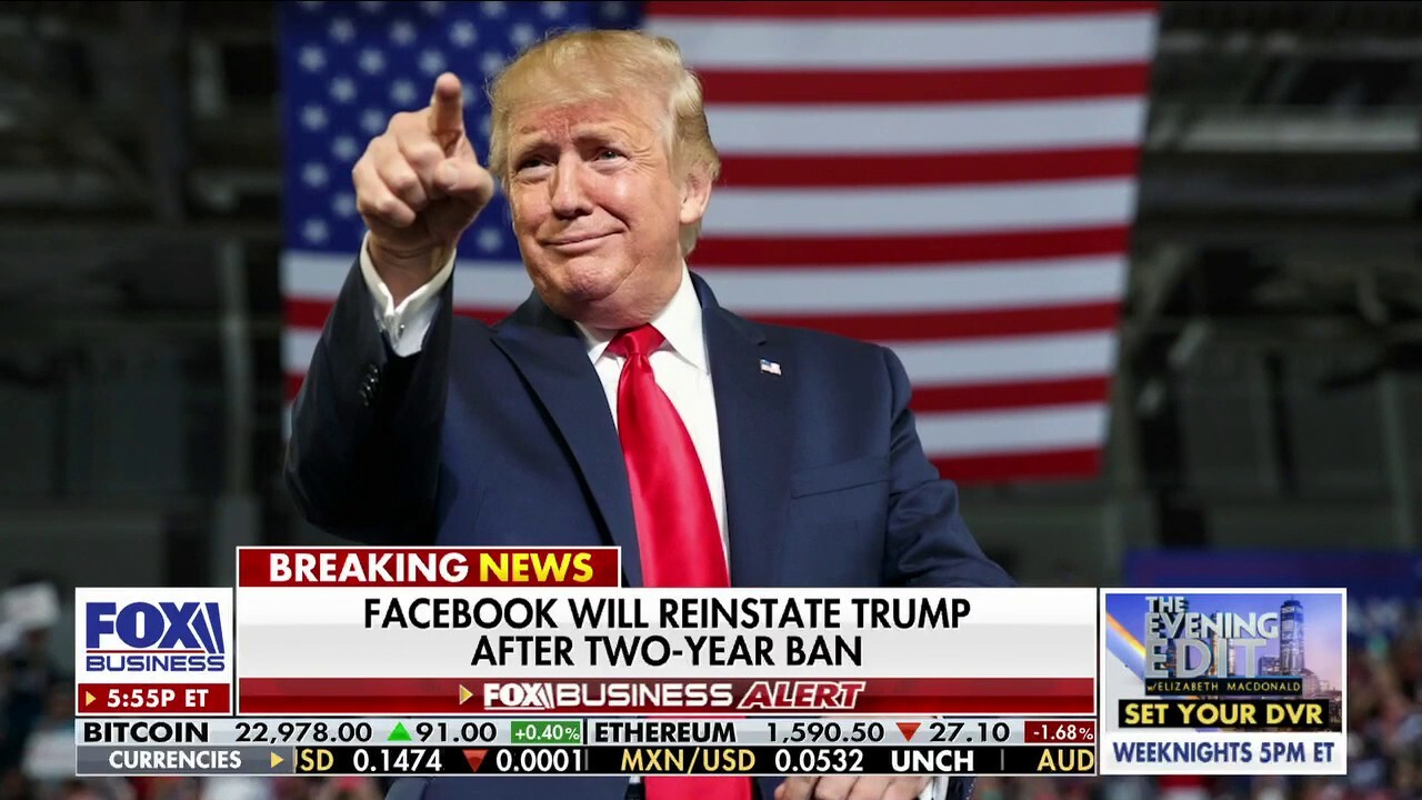  'Woke Inc.' author Vivek Ramaswamy and Fox News contributor Kim Strassel forecast what could come next after Meta reinstated Donald Trump's Facebook and Instagram access on 'The Evening Edit.'