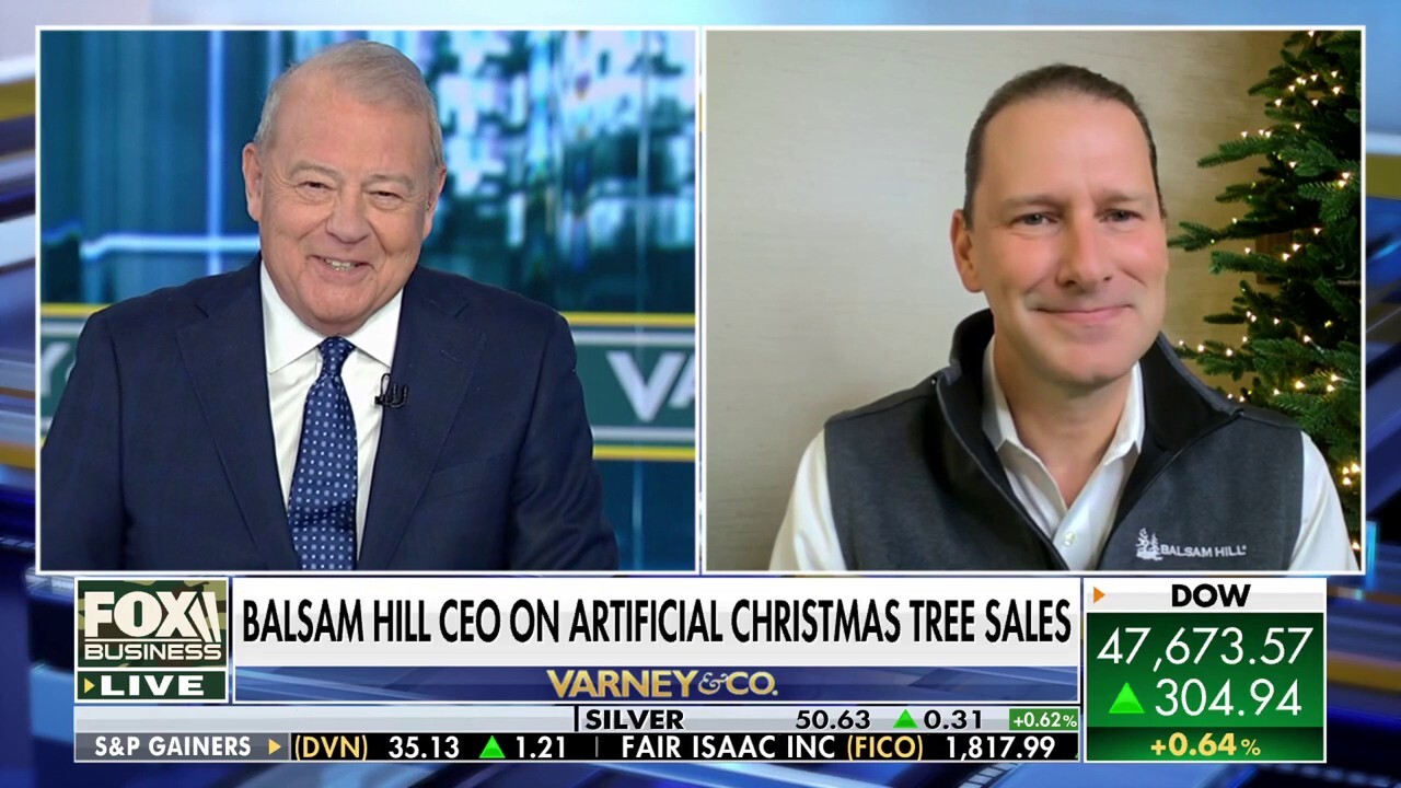 Balsam Hill Founder and CEO Mac Harman joins ‘Varney & Co.’ to discuss how tariffs and supply chain shifts are driving up the cost of Christmas trees and what it means for holiday shoppers.