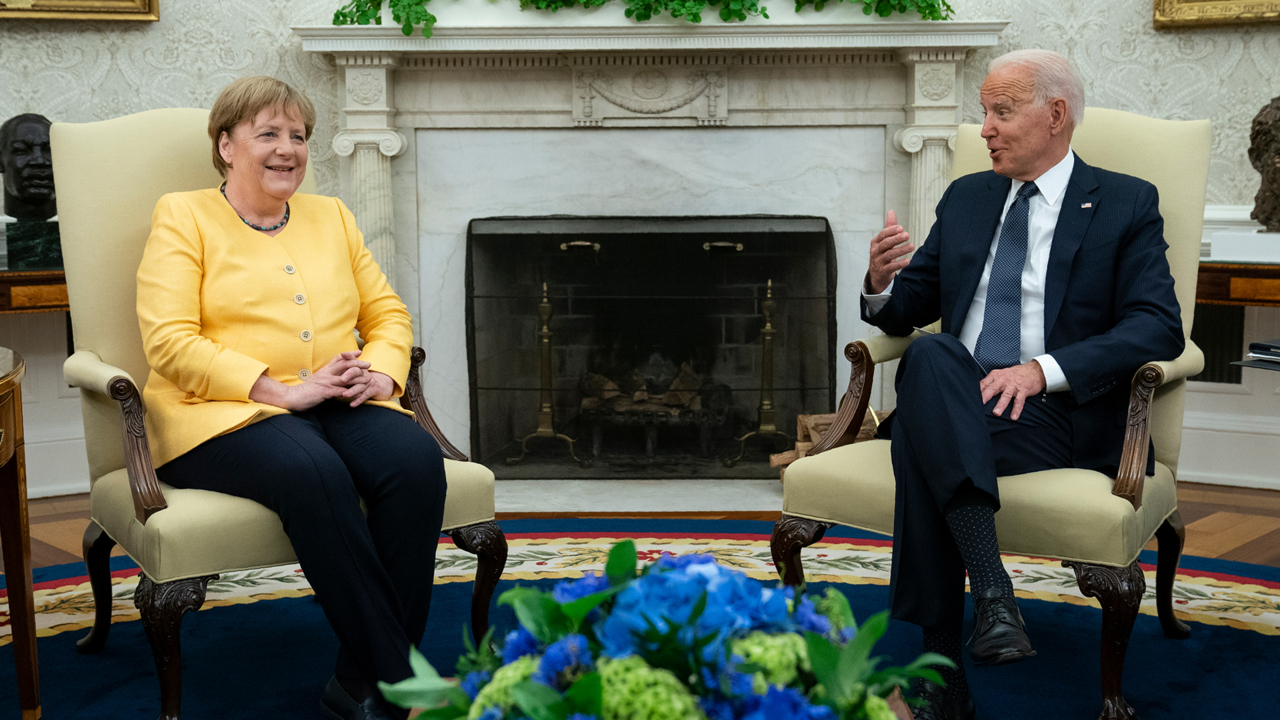 President Biden, Chancellor Merkel hold a joint press conference.