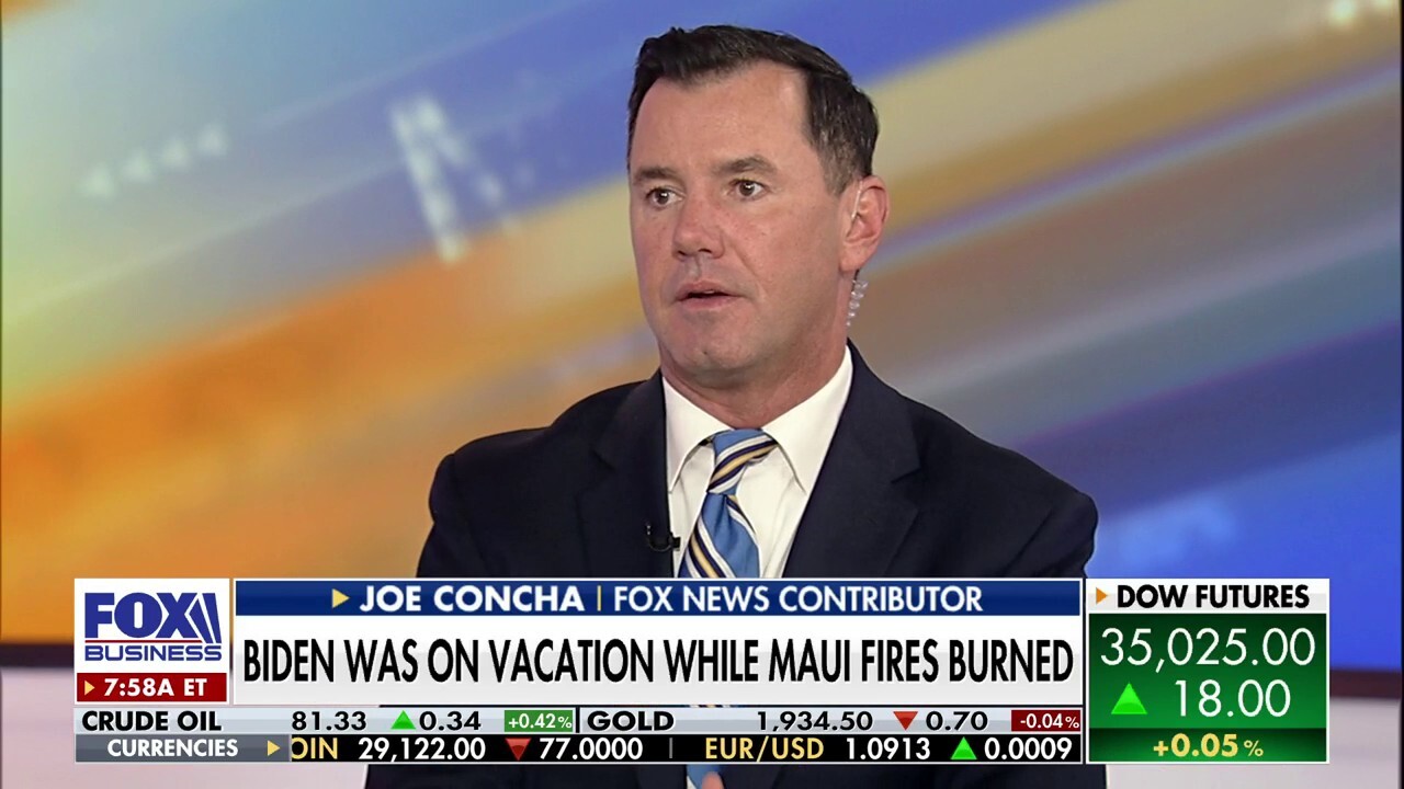 Fox News contributor Joe Concha discusses whether President Biden erred with his rhetoric in response to the Maui fire catastrophe.