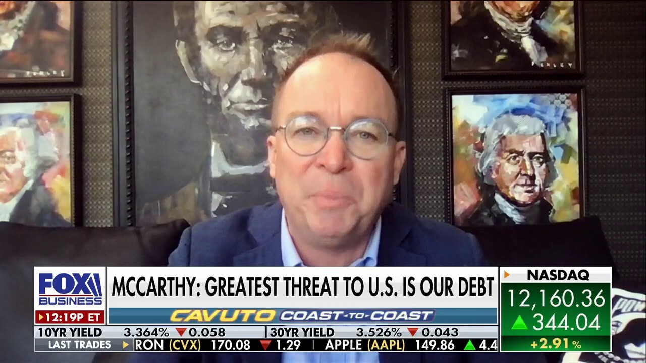 Former acting White House Chief of Staff Mick Mulvaney joins 'Cavuto: Coast to Coast' to discuss lawmakers tackling the debt ceiling.