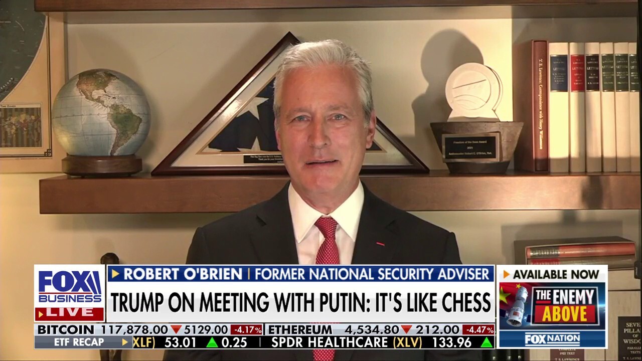 Former Trump national security adviser Robert O'Brien analyzes the 'interesting fork in the road' for Russian President Vladimir Putin ahead of his meeting with President Donald Trump on 'Kudlow.'