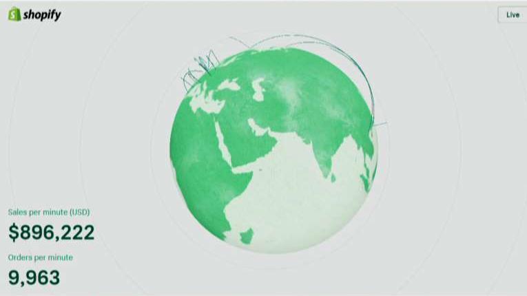 Shopify launches real-time sales tracking map