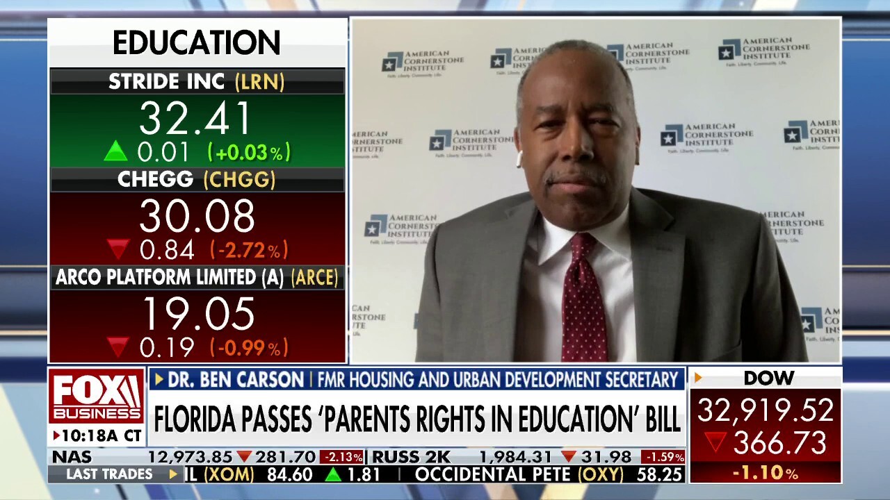 Dr. Ben Carson on Parental Rights in Education bill, Kerry focused on climate