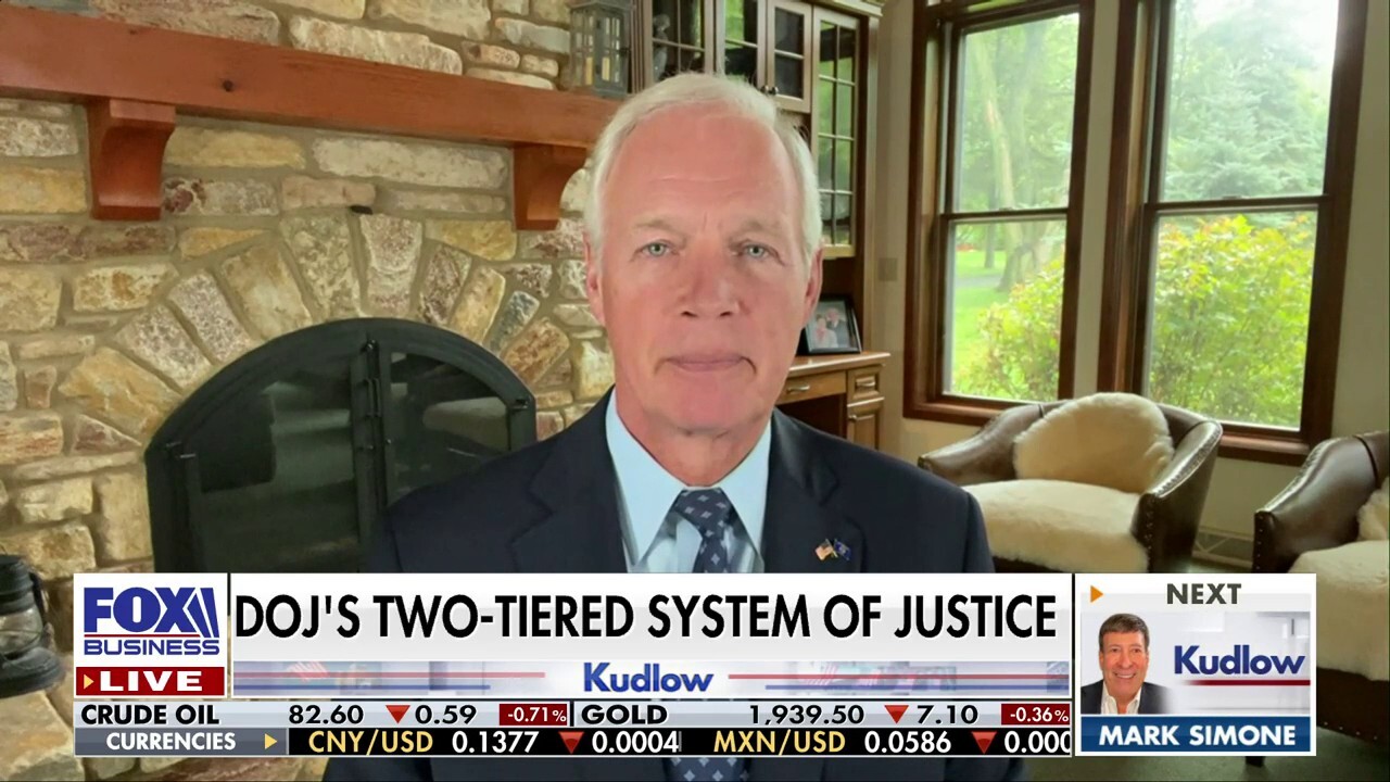 Sen. Ron Johnson, R-Wis., reacts to the possible upcoming Trump indictment in Georgia and says there are multiple systems of justice on ‘Kudlow.’