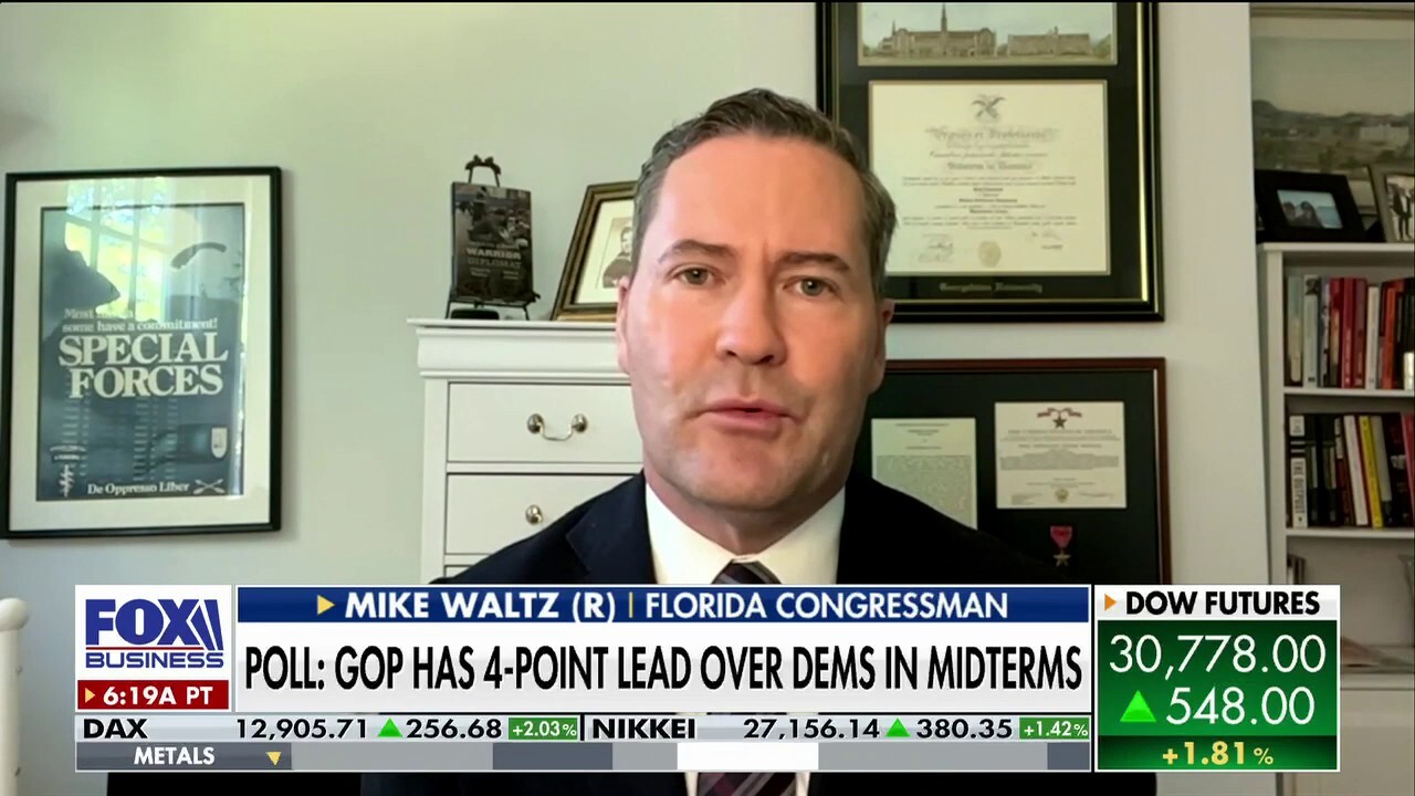 Biden's 'economic catastrophe' bolstering GOP ahead of midterms: Rep. Mike Waltz