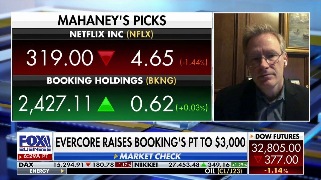 Mark Mahaney shares his outlook for Netflix, Booking stocks