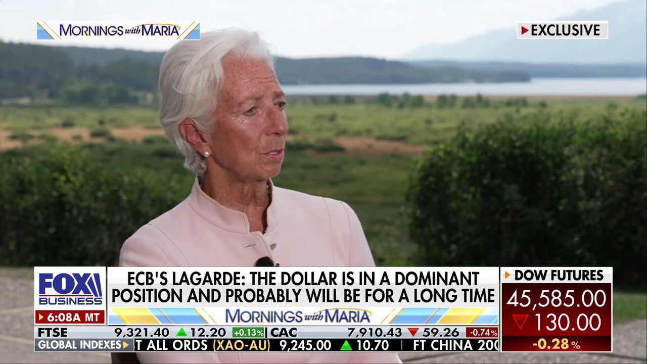 European Central Bank President Christine Lagarde explains her past criticism of President Donald Trump's tariffs and the U.S.-EU trade deal on 'Mornings with Maria.'