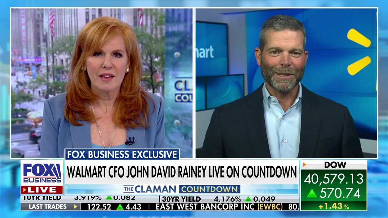 Walmart CFO John David Rainey says it has been a 'good quarter' for the company on 'The Claman Countdown.'