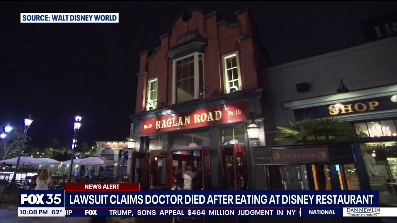 Widower suing Disney after wife died after eating at restaurant