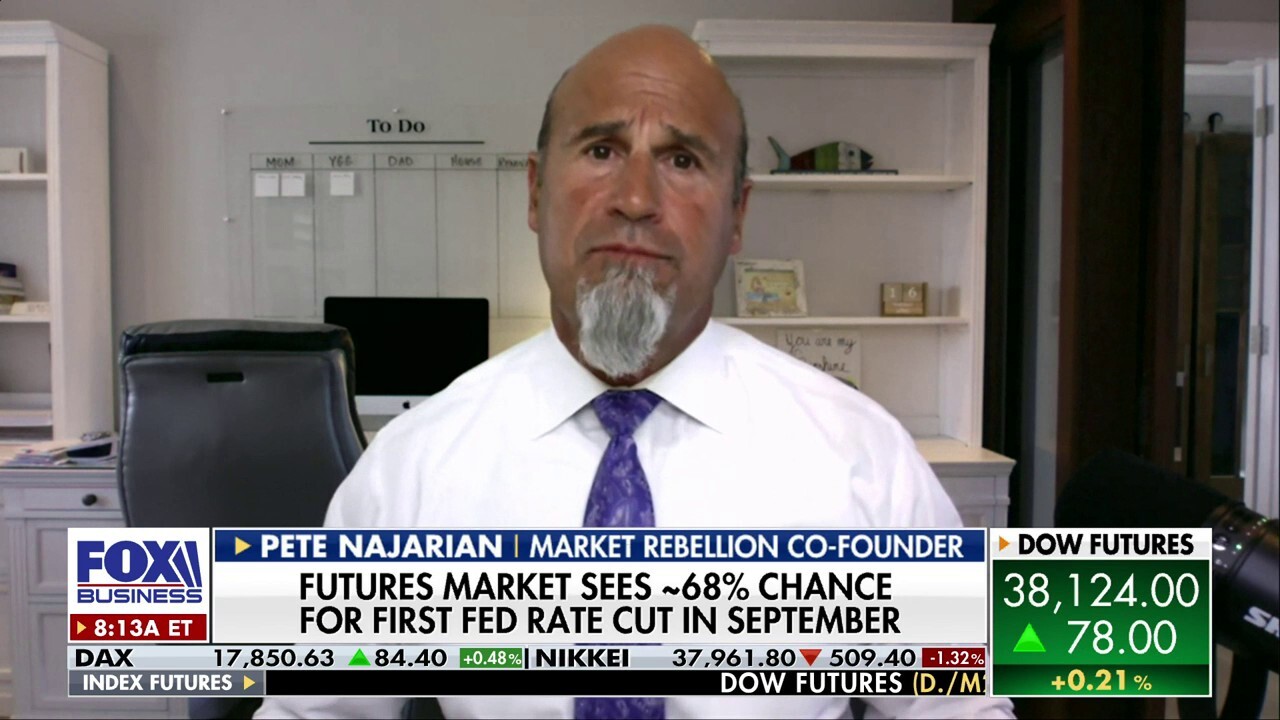 Market Rebellion co-founder Pete Najarian discusses delayed rate cuts by the Fed, inflation and U.S. markets.