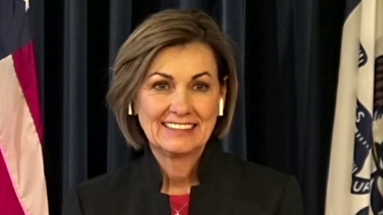 Biden's rhetoric doesn't match his action over the last year: Gov. Kim Reynolds